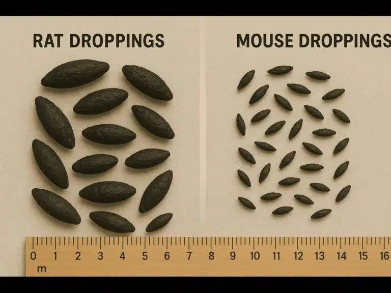 Pest Control Bloomsbury 13 Difference between mice and rat droppings